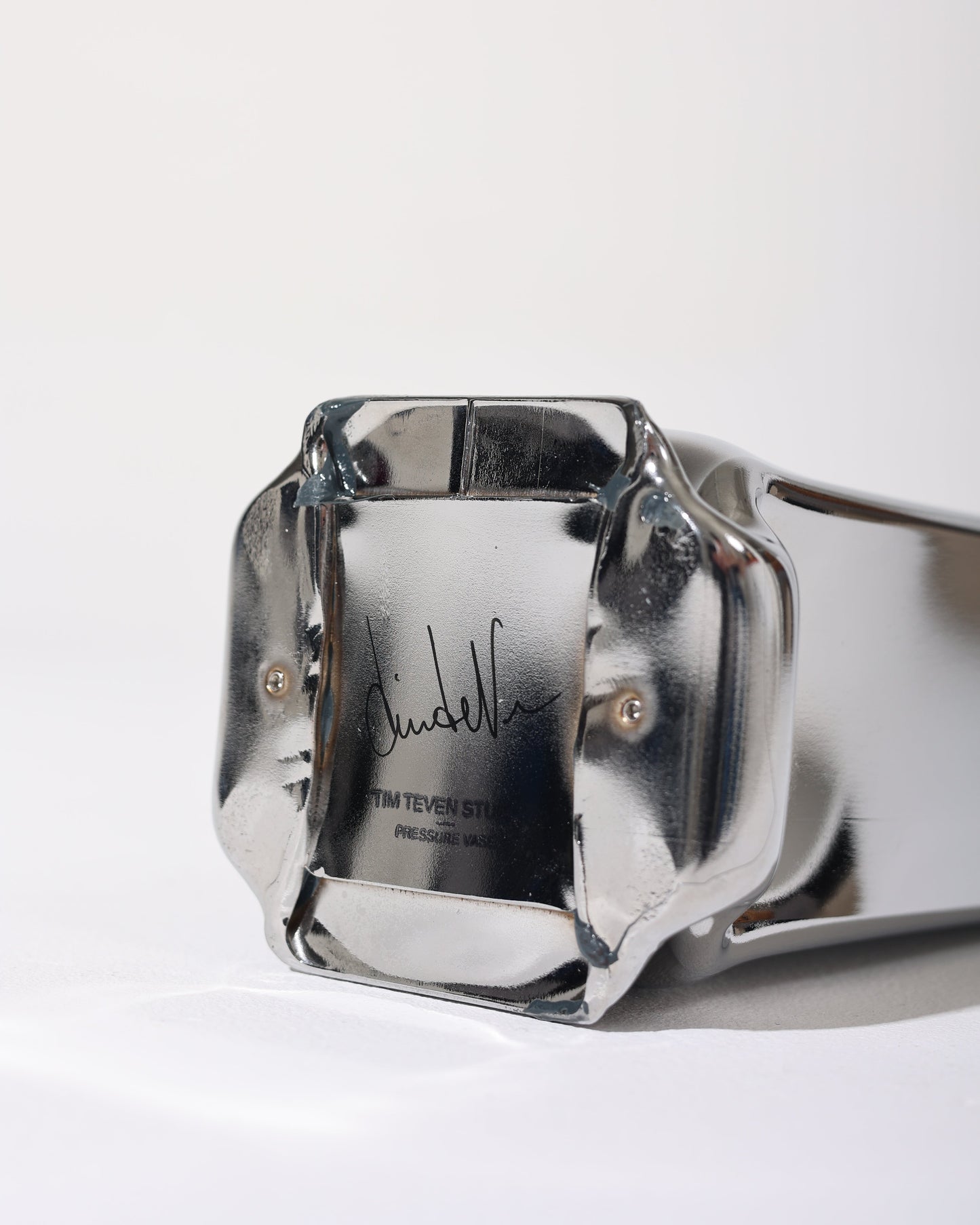 GRAND VASE CARRÉ PRESSURE CHROME