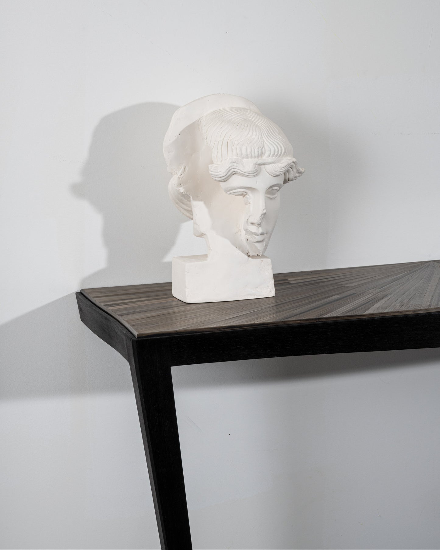 Wooden marquetry console