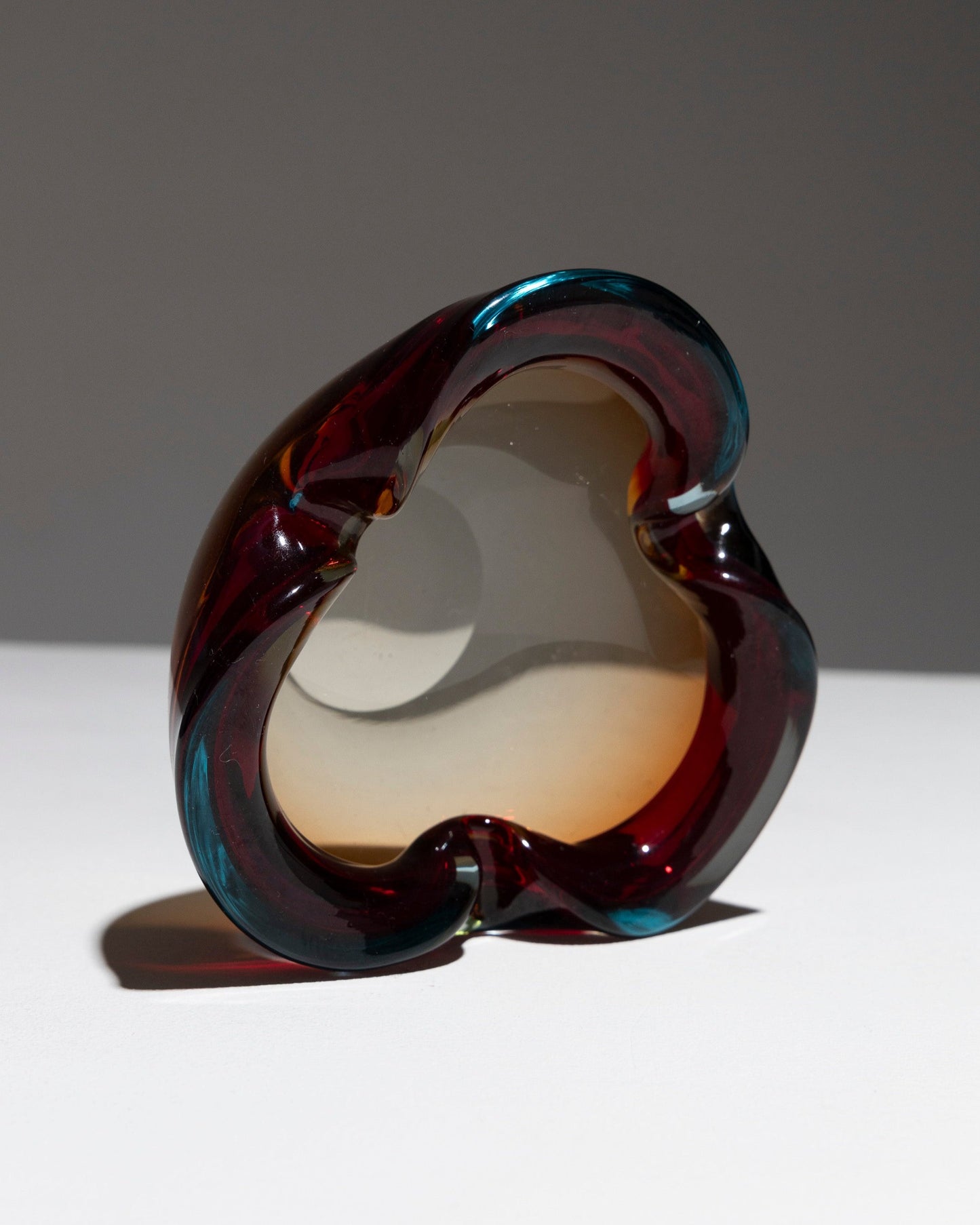 CENDRIER DE FORME LIBRE EN VERRE MURANO, 1950s