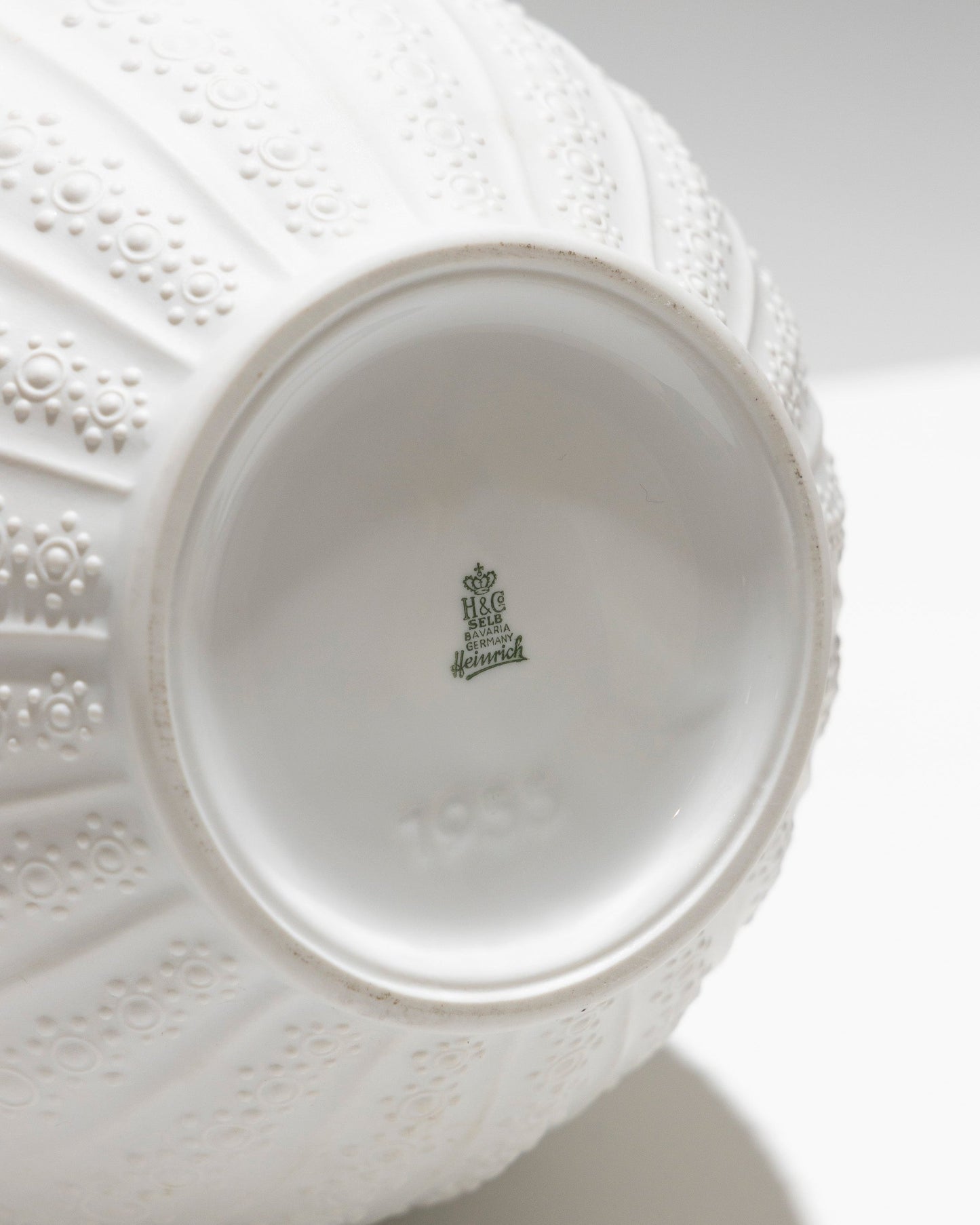 VASE HAUT COLOQUINTE EN PORCELAINE, HEINRICH GERMANY, 1960s