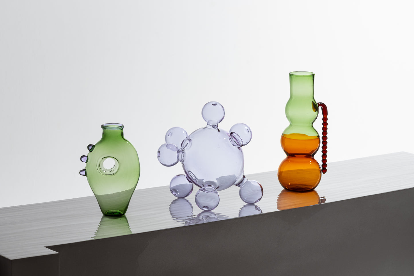 VASE HEART EN VERRE SOUFFLÉ