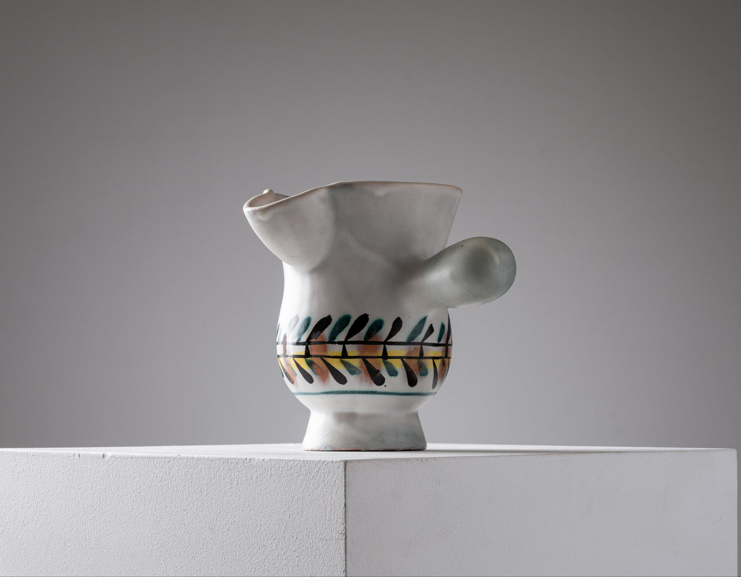 VASE CHOCOLATIÈRE EN CÉRAMIQUE, ROGER CAPRON, 1960s
