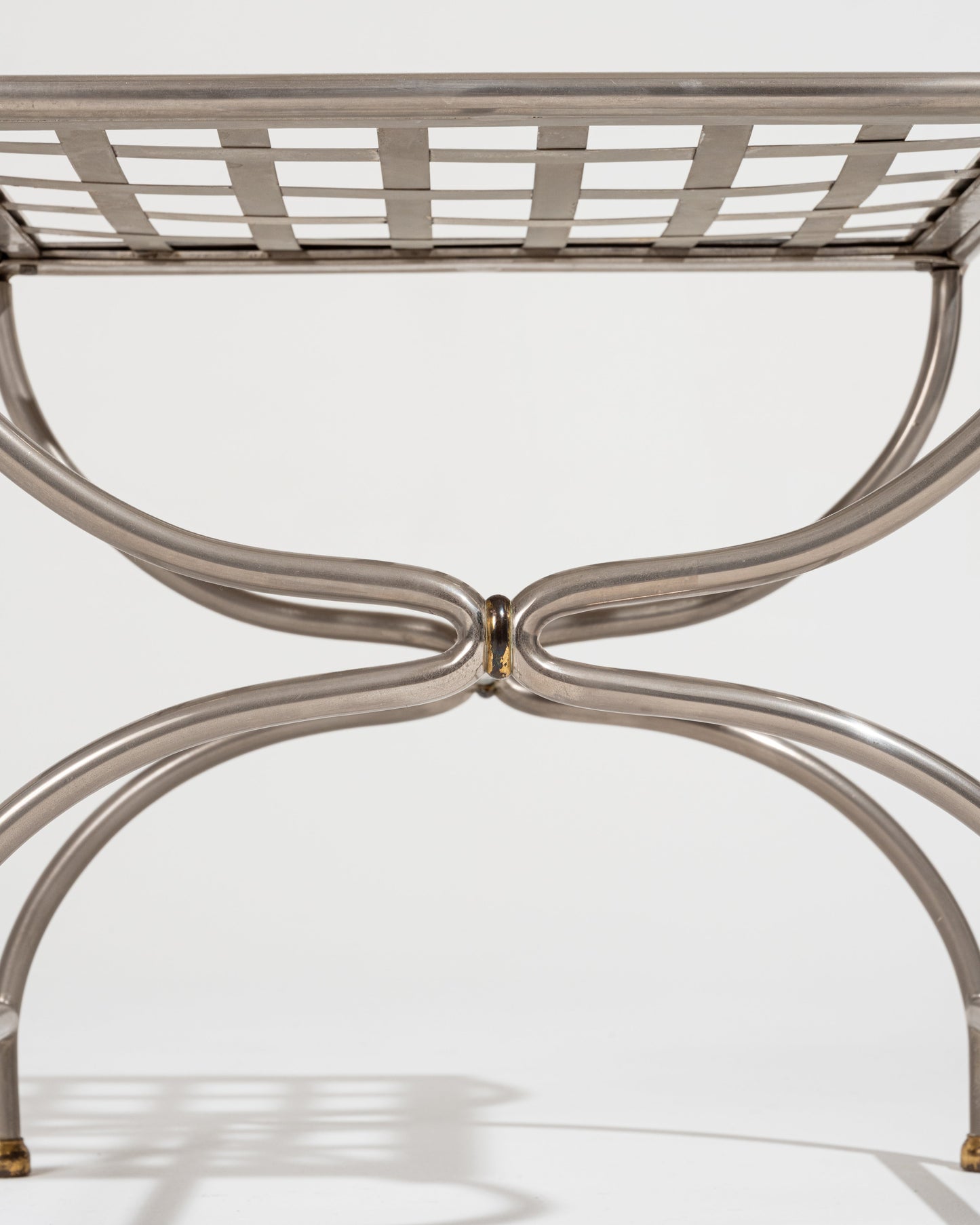 CHAISE EN FER FORGÉ, MAISON JANSEN, 1980s