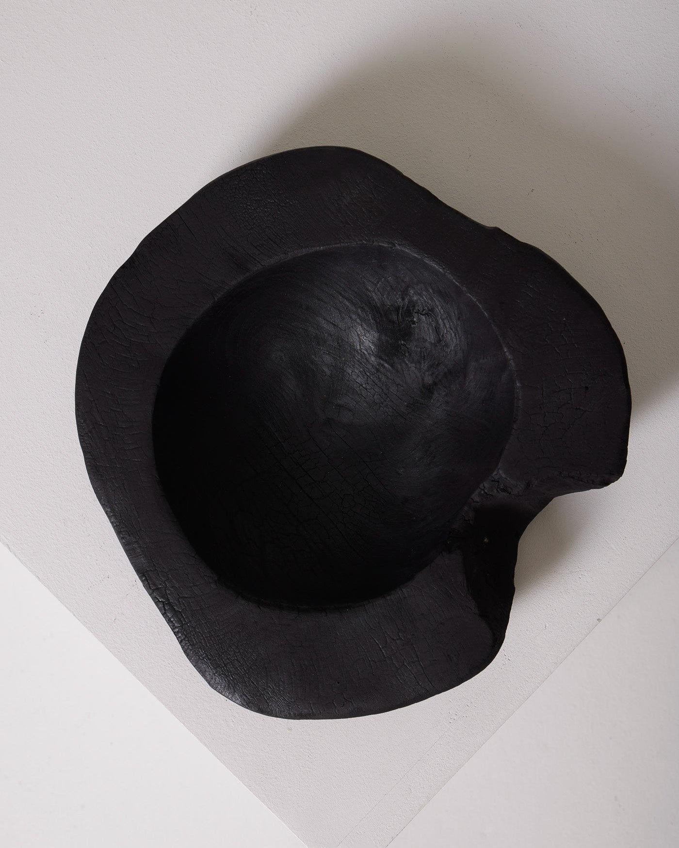 Large burnt wood pocket emptying tray