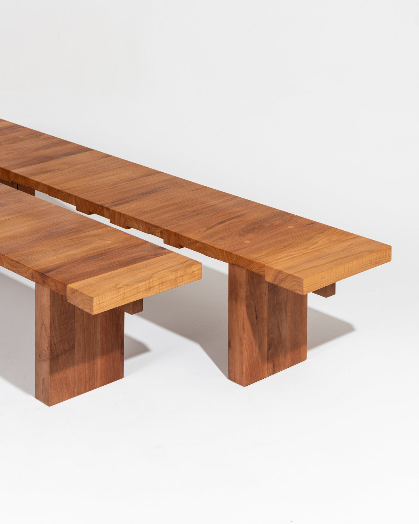 Large wooden bench