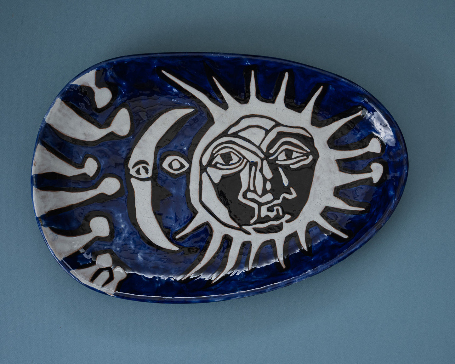 Ceramic plate, Jean Lurçat, 1950s