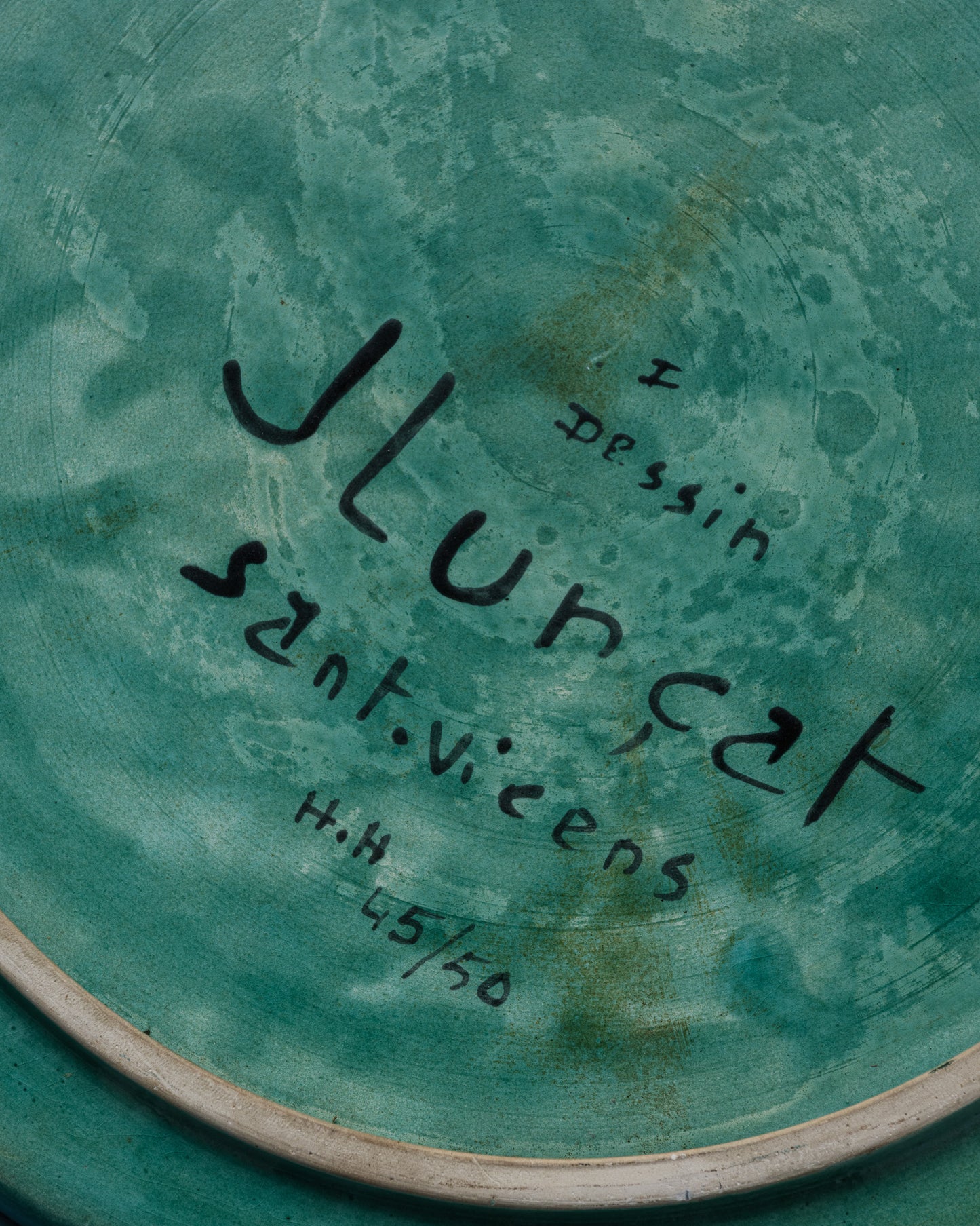 Ceramic plate, Jean Lurçat, 1950s