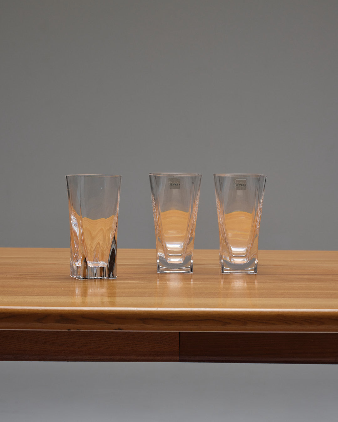 Set of 5 sèvres crystal glasses