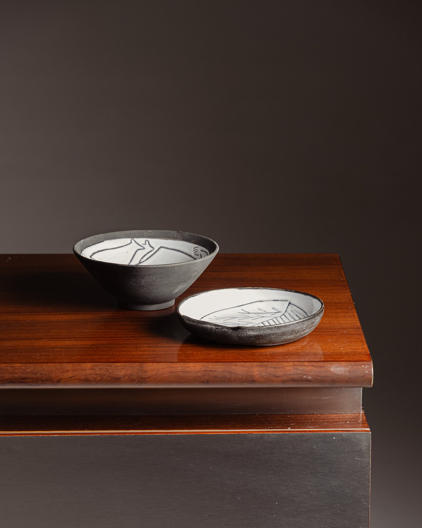 CERAMIC BOWL, JACQUES INNOCENTI, 1950s