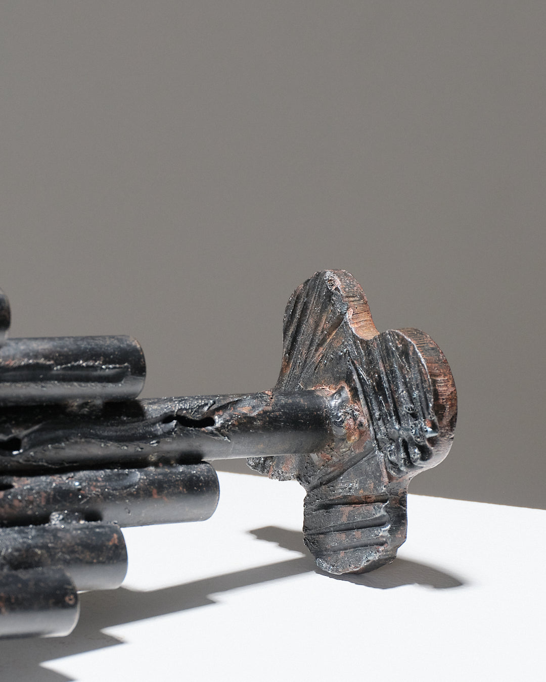 CHANDELIER 3 FEUX BRUTALISTE, 1960S