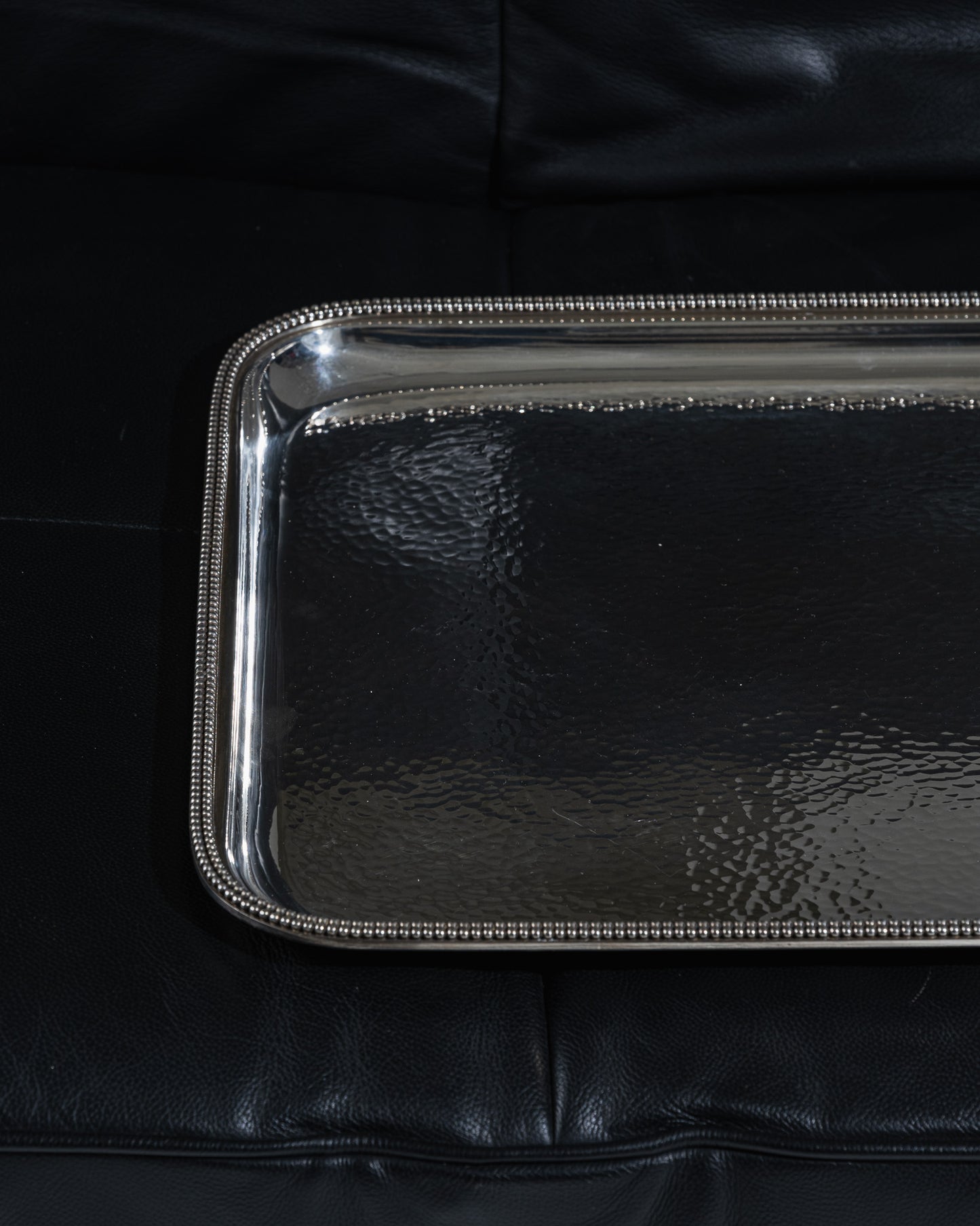 PLATEAU EN MÉTAL ARGENT, JEAN DESPRÉS, 1930s