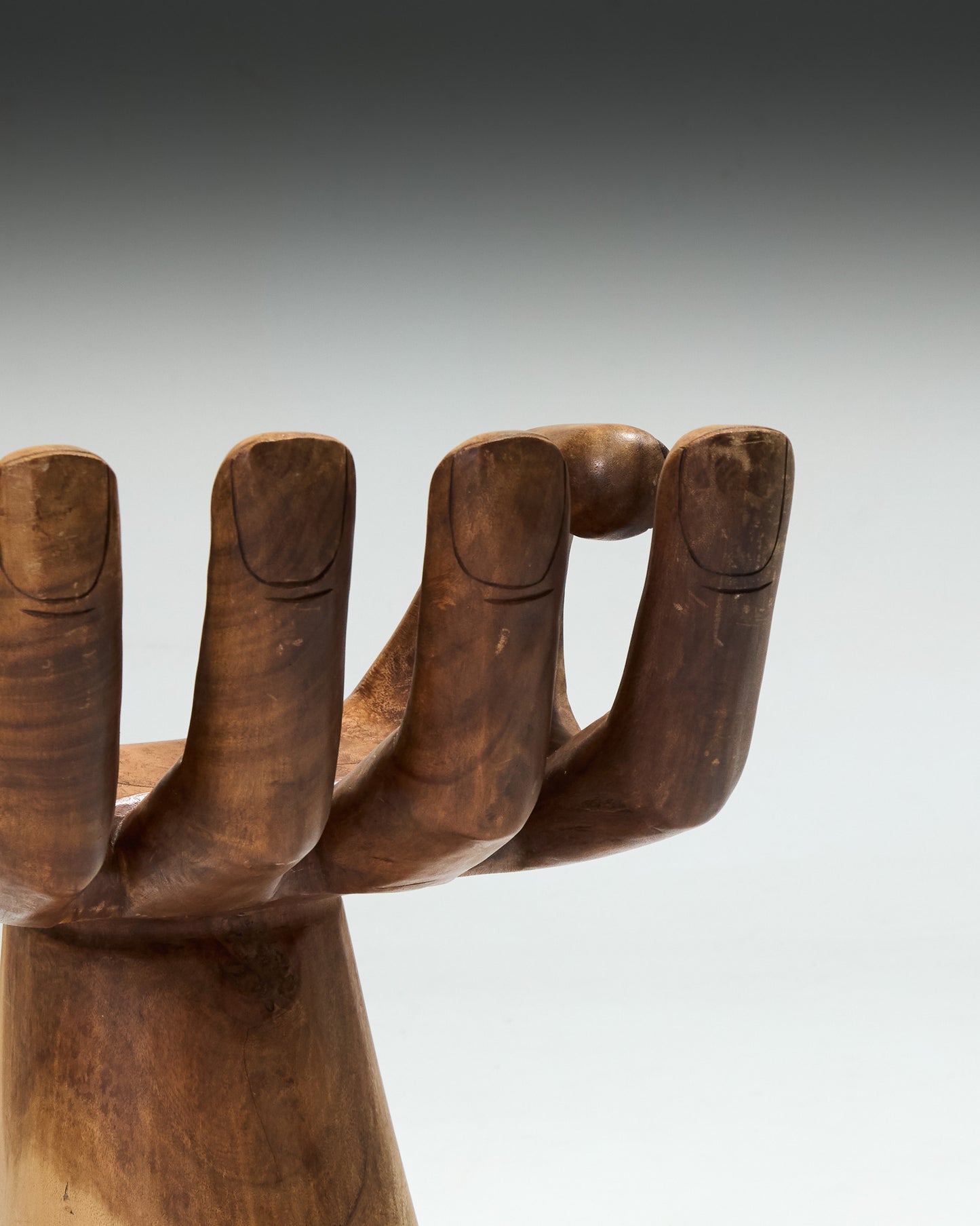 CHAISE MAIN EN BOIS MASSIF, 1960s