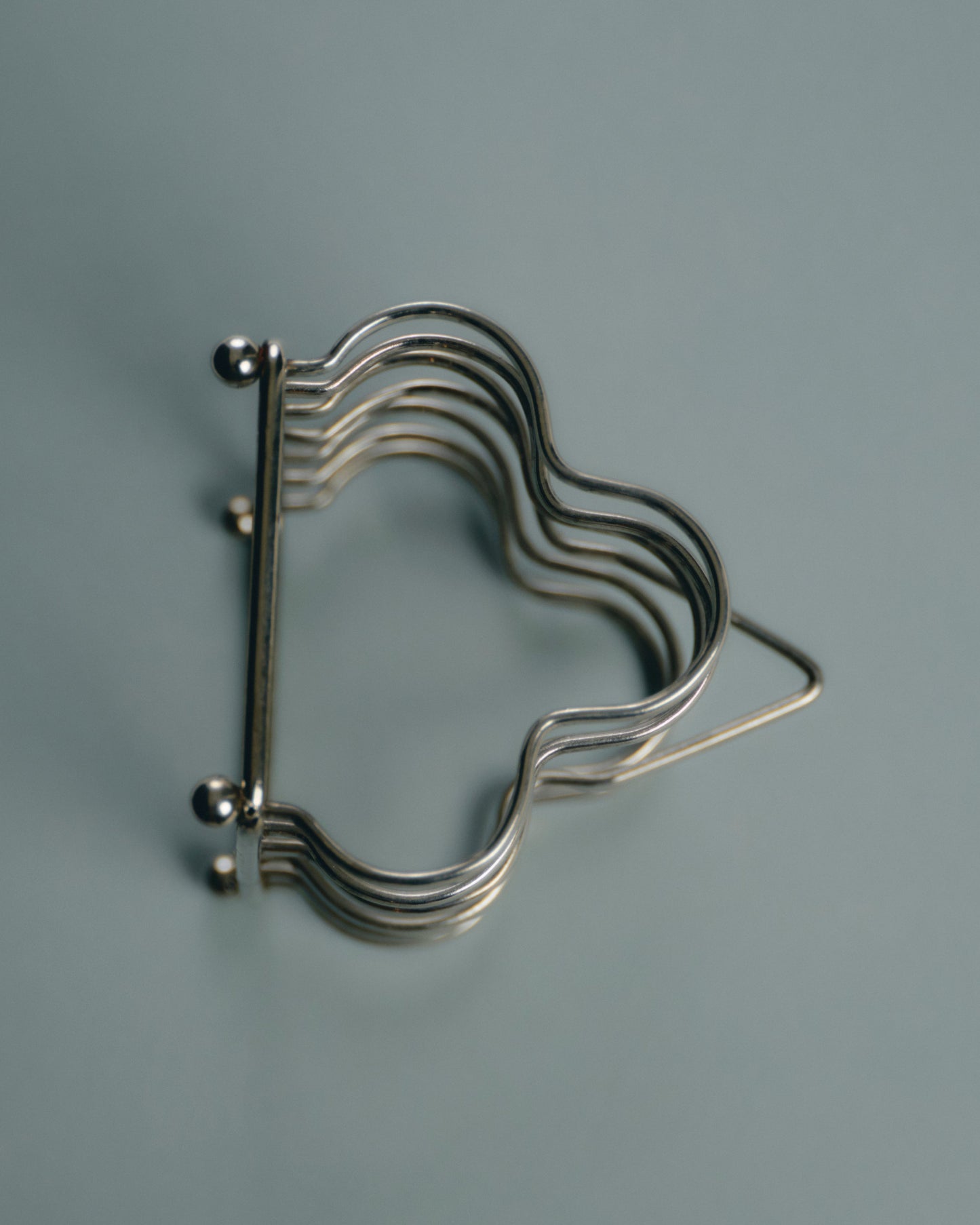 SILVER METAL TOAST RACK, 1950s