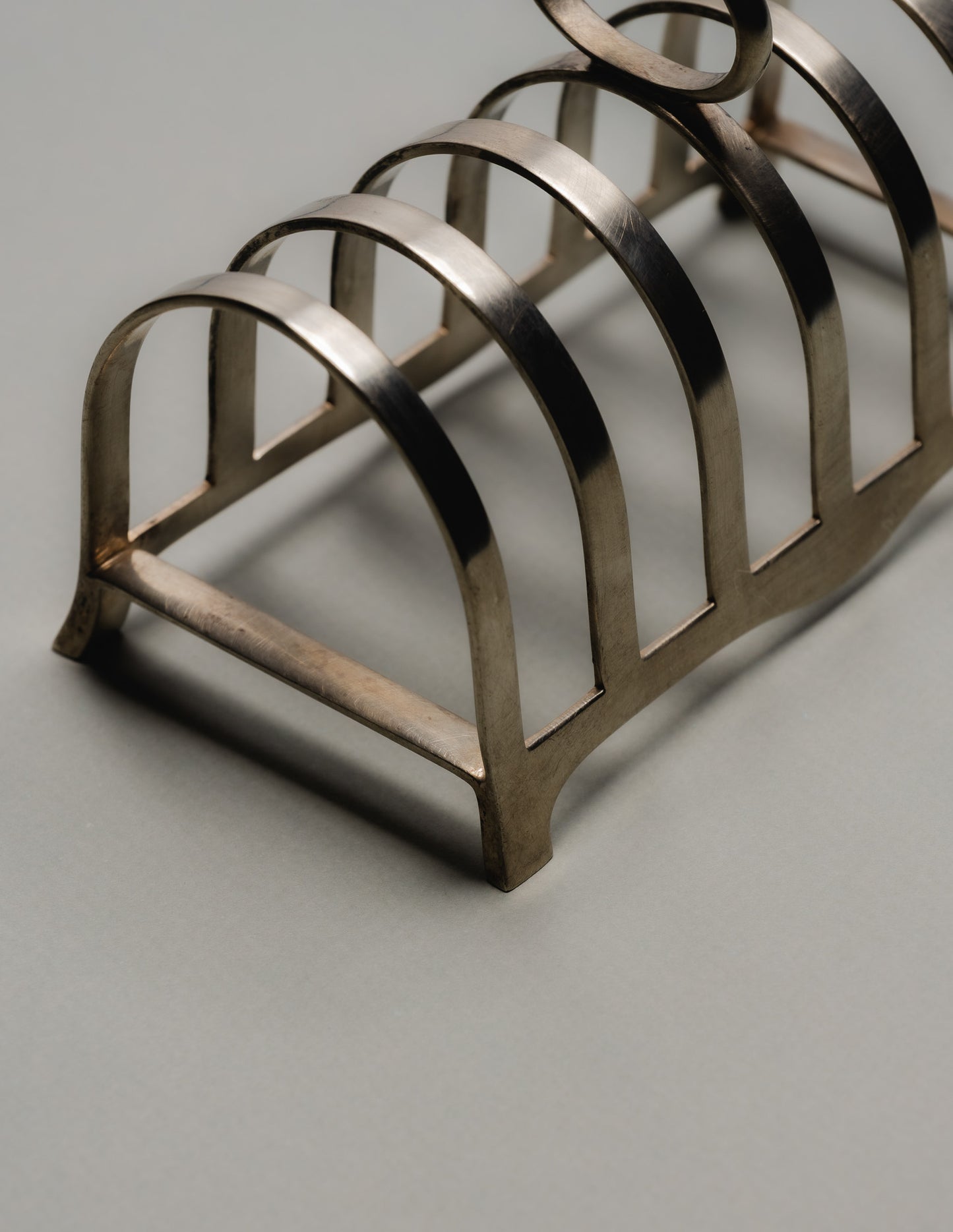 SILVER METAL TOAST RACK, 1950s