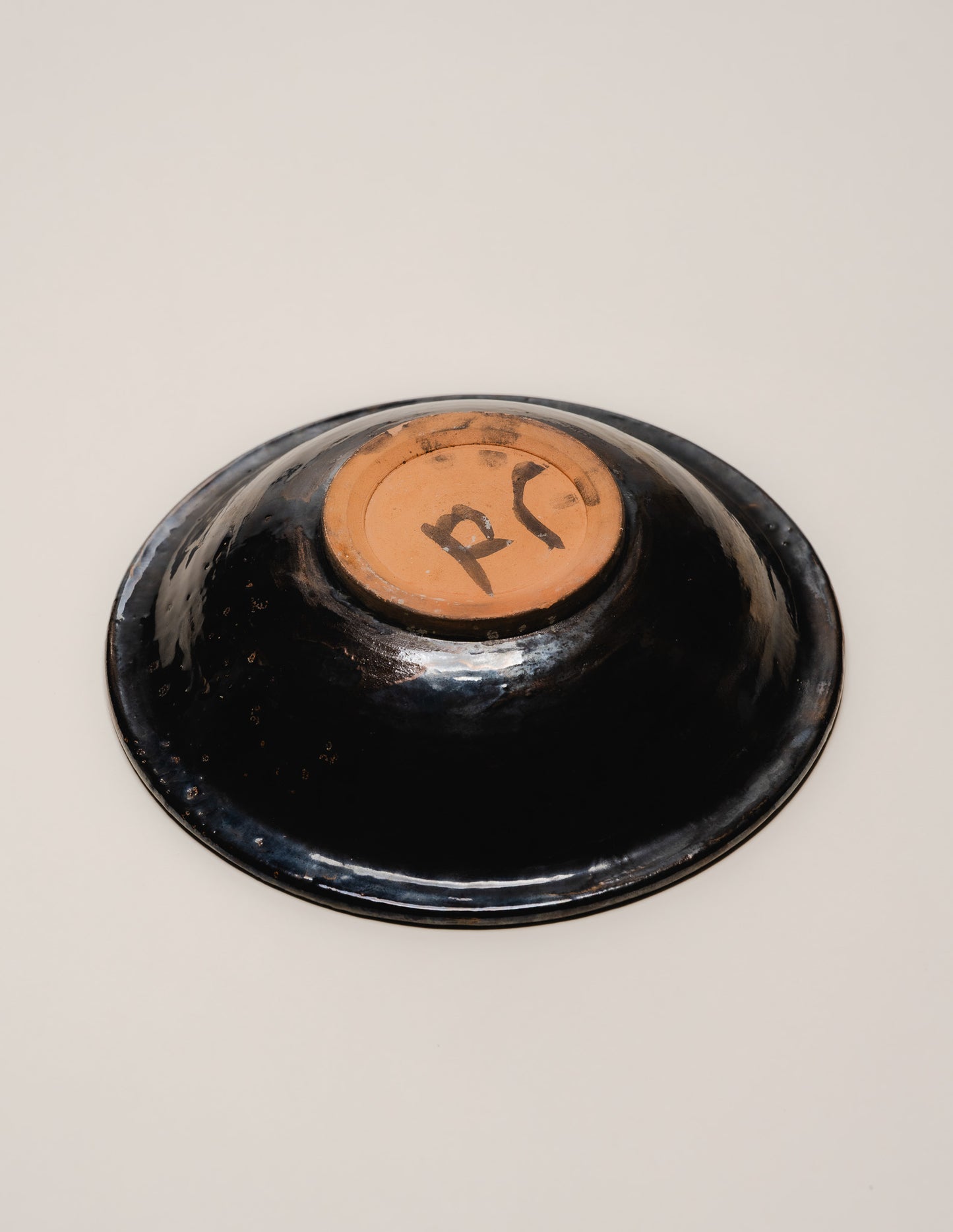 GLAZED CERAMIC EYE PLATE, 1950s