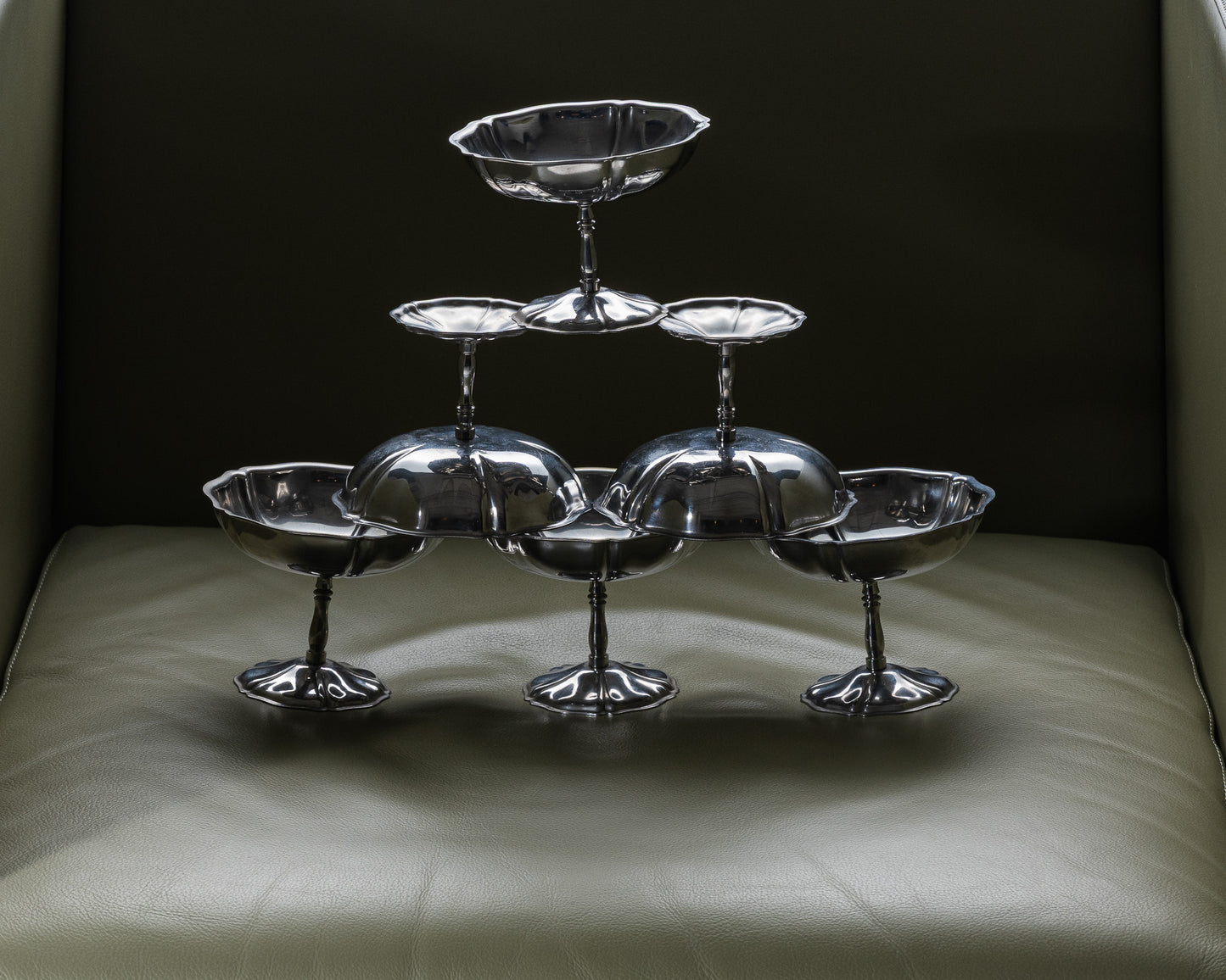 SET DE 6 COUPES EN INOX, GUY DEGRENNE