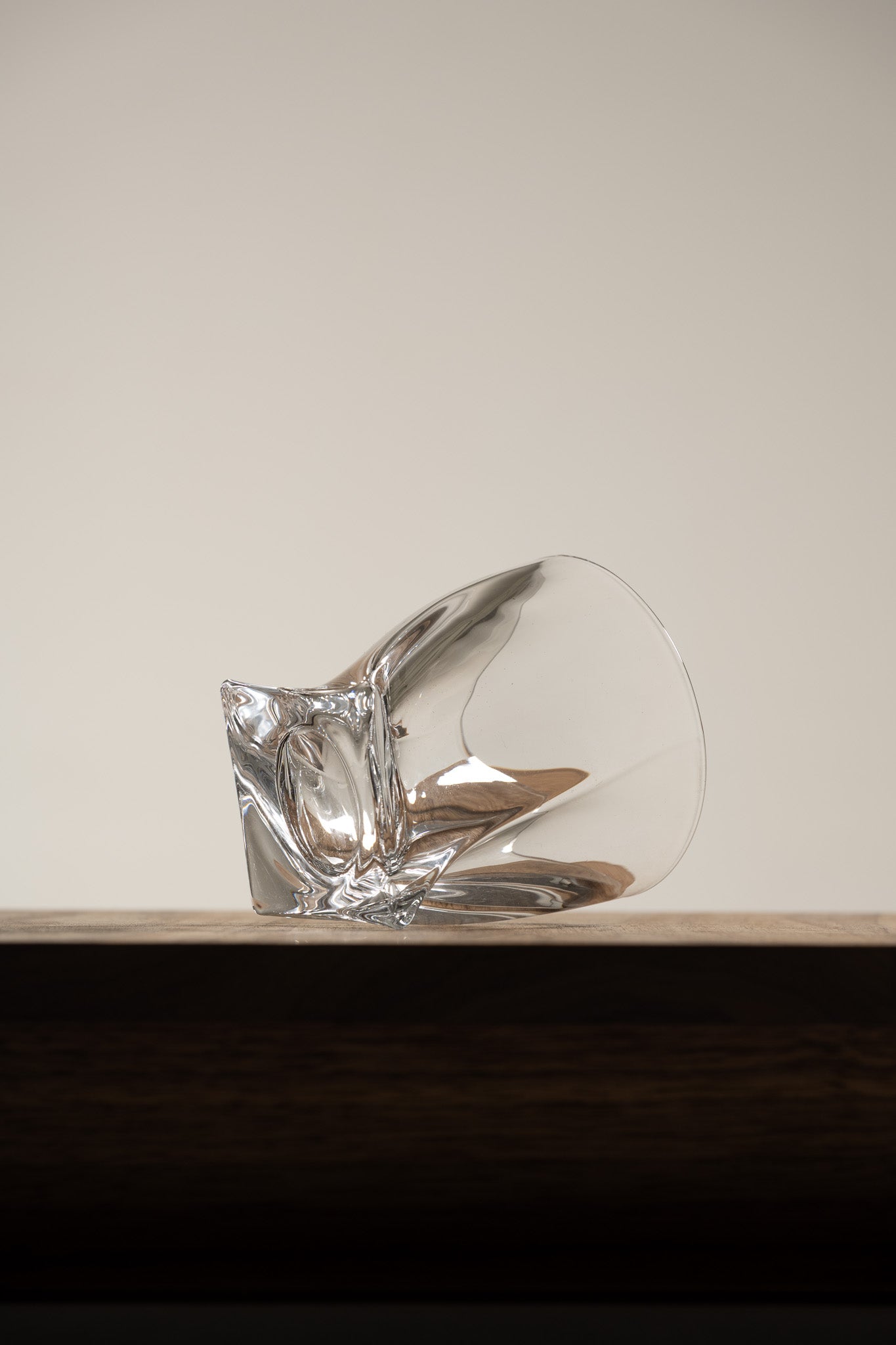 SET OF 6 QUADRO CRYSTAL WHISKEY GLASSES, 1990s