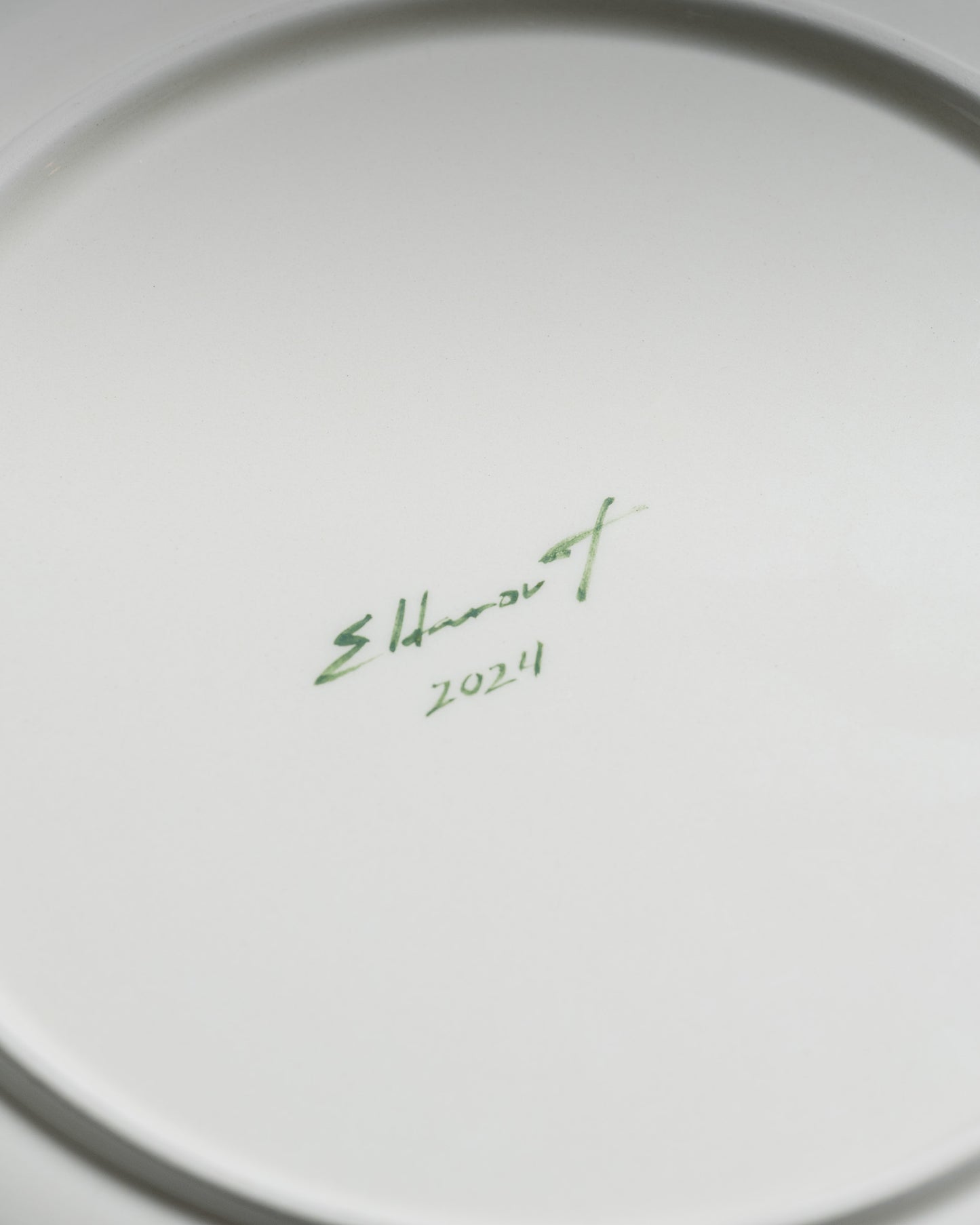 HANDCRAFTED CERAMIC PLATE, ELDAROV.T