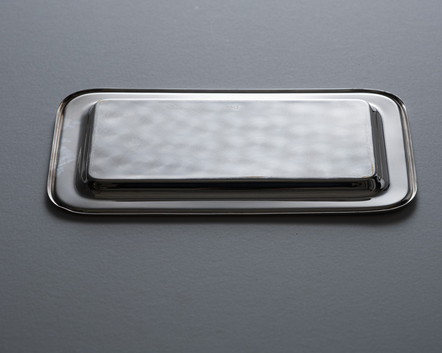 DIOR SILVER-PLATED METAL TRAY