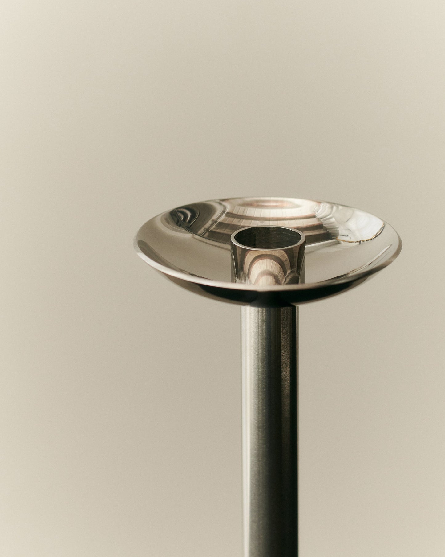 Small metal champagne candle-holder