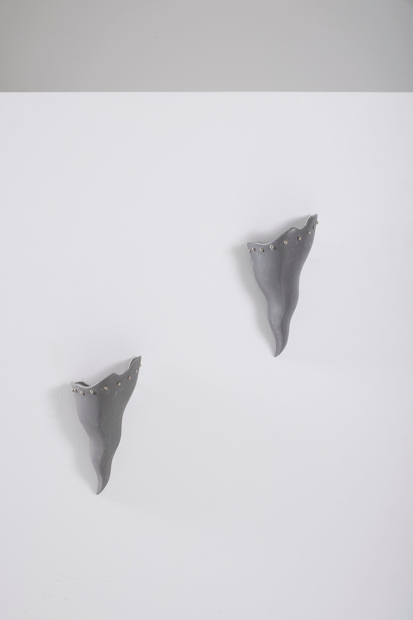 Metal wall light Bernard Dequet, 1980s