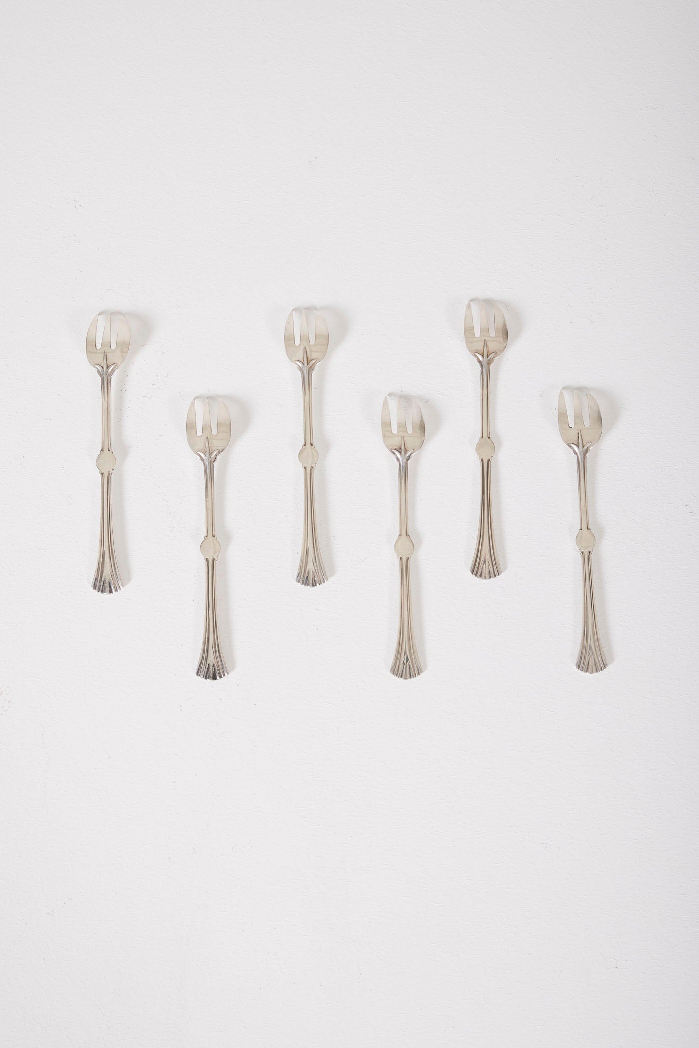 6 -piece christofle oyster forks