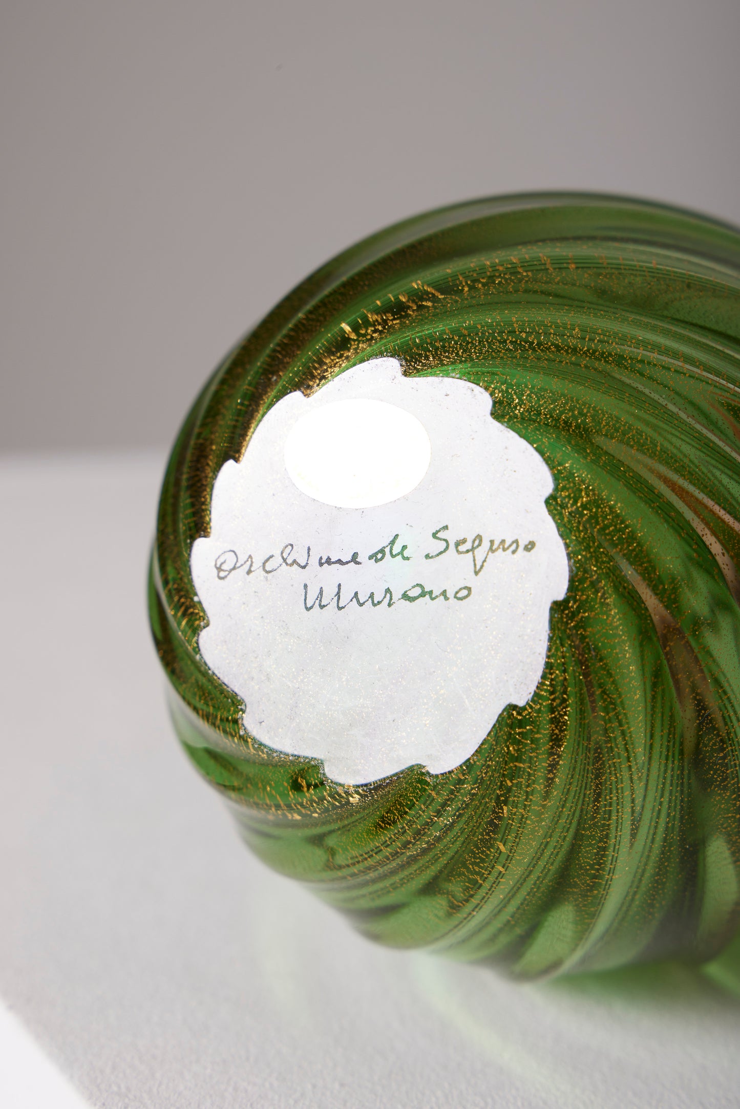 Murano blown glass vase signed Archimede Seguso