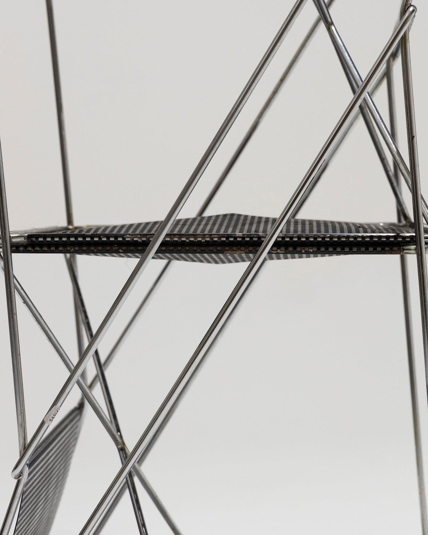 “X-LINES” METAL CHAIR, NIELS JORGEN HAUGESEN, 1970s