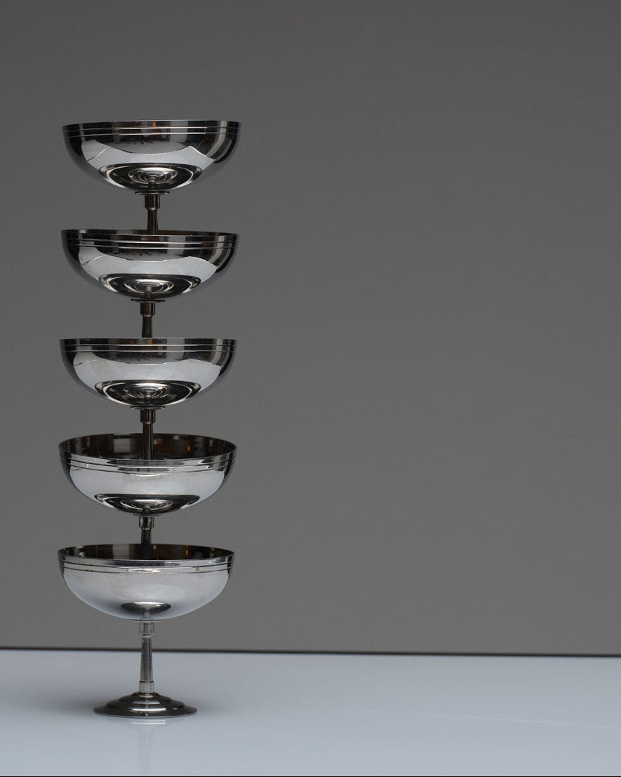 Set of 6 metal ice cups