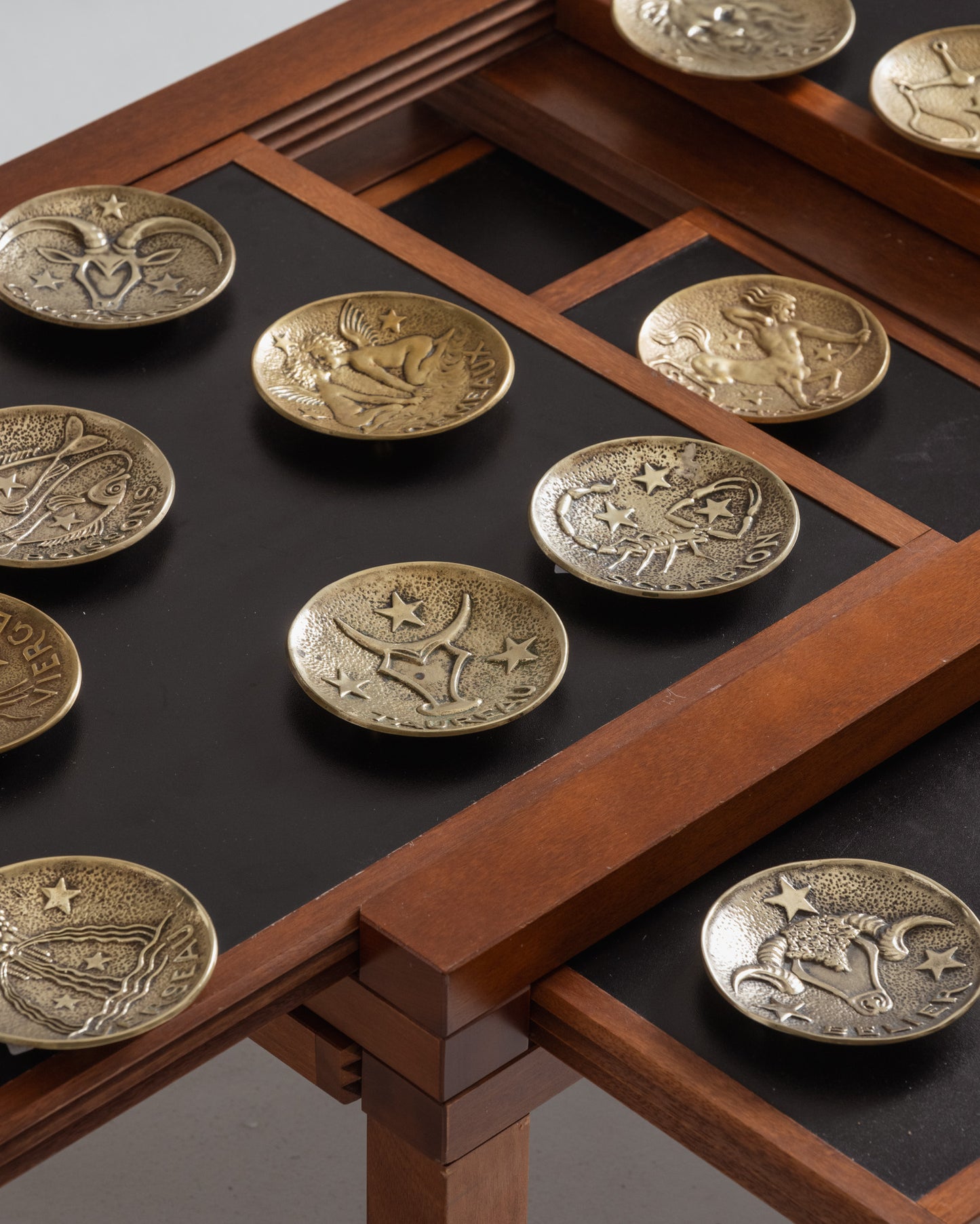 Gilt bronze ram's head valet tray, Max Le Verrier, 1930s