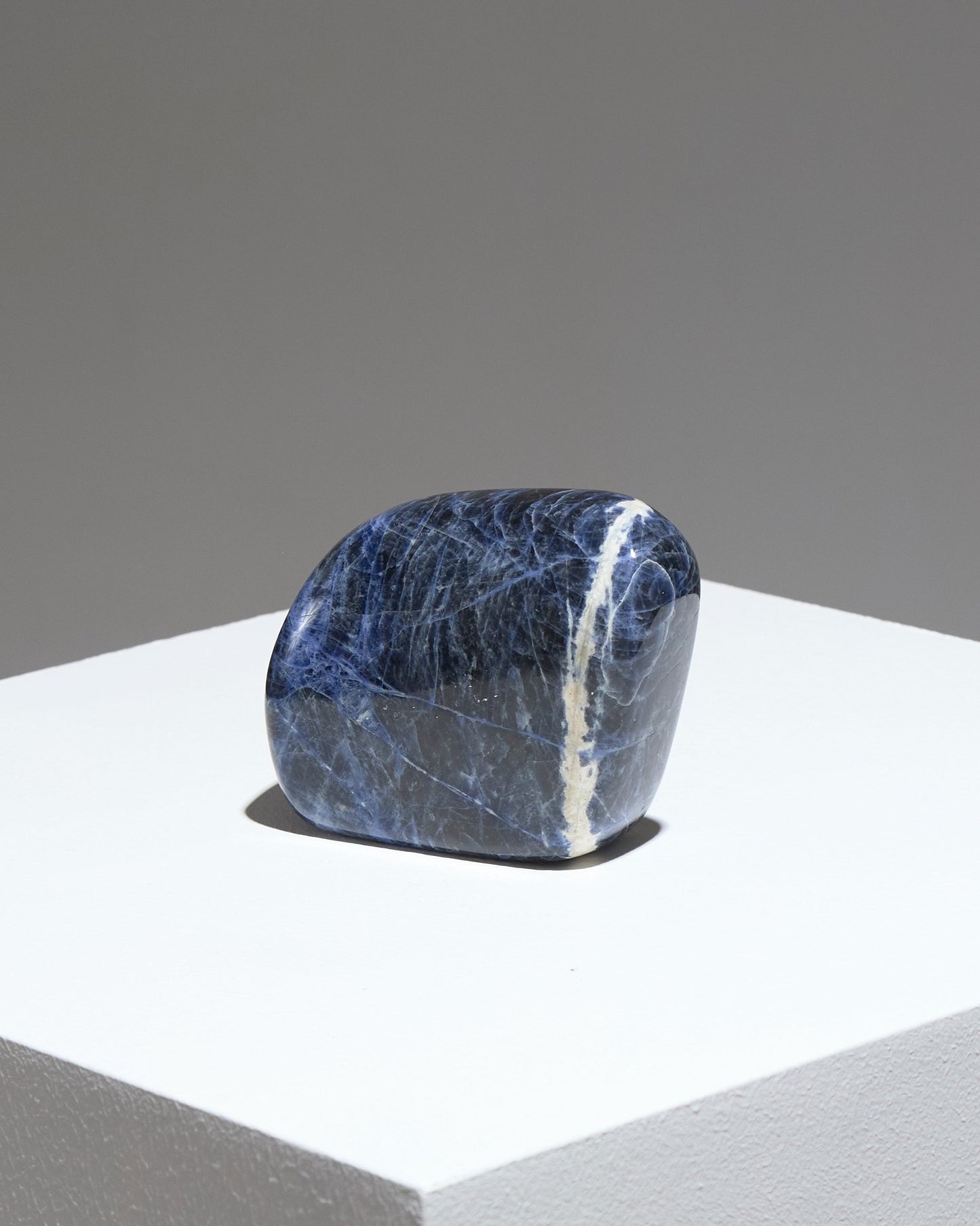 BLUE SODALITE POCKET TRAY / ASHTRAY, 1970s