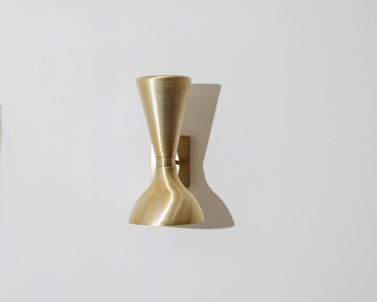 PAIR OF DIABOLO GOLD WALL LIGHTS, 1960s