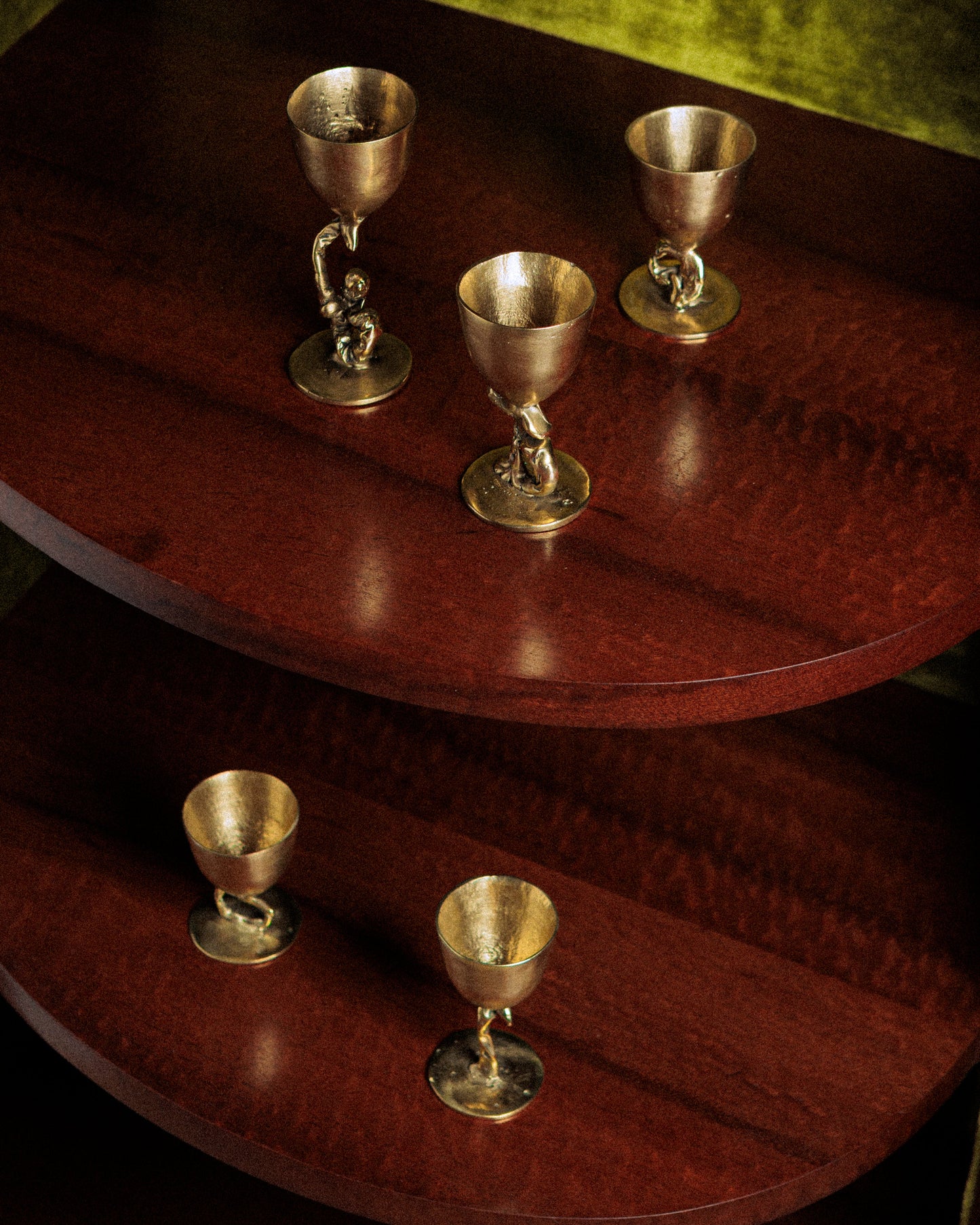 Brass egg cup Cluster Graal n°3