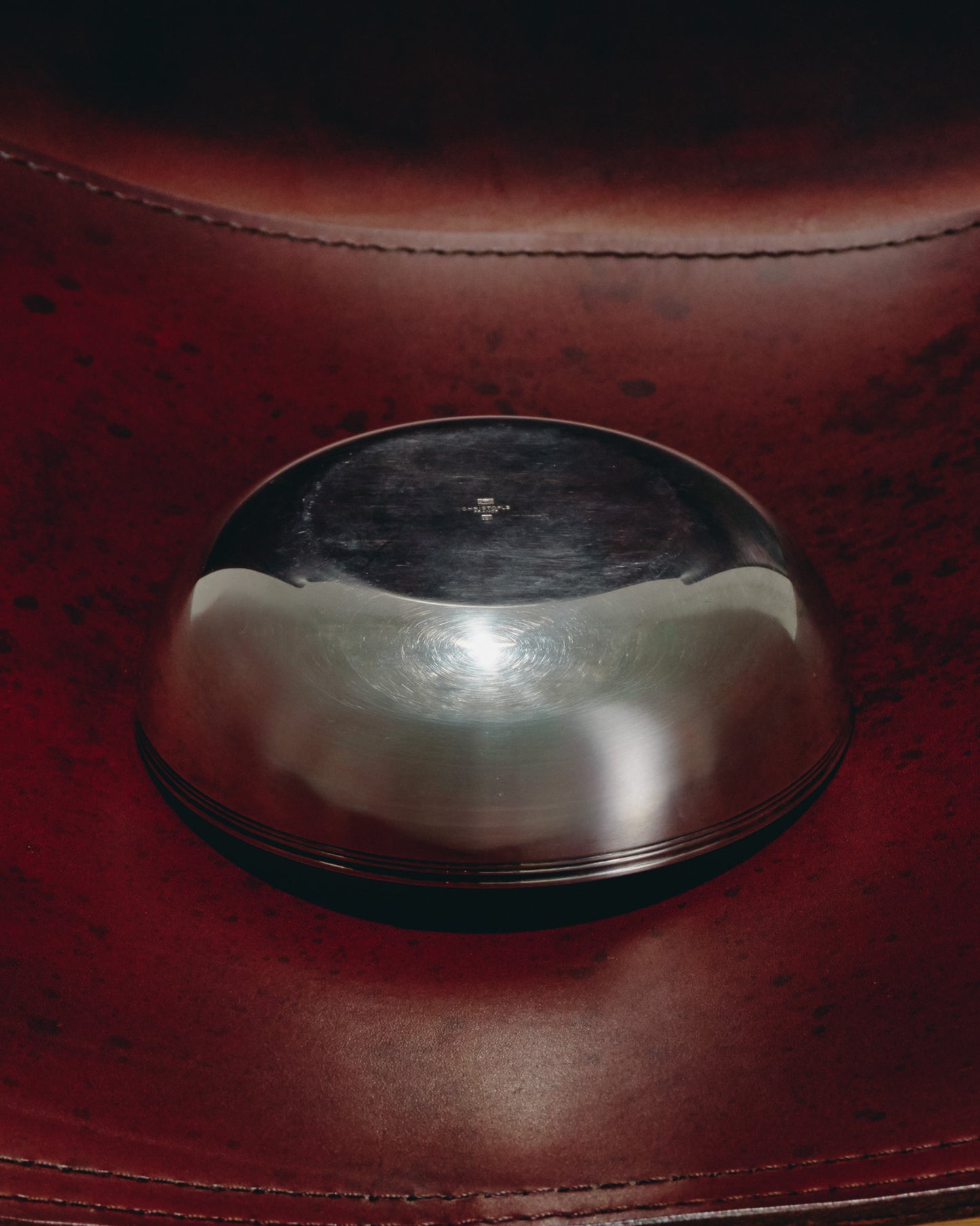 COUPE À CROQUETTES EN MÉTAL ARGENTÉ, CHRISTOFLE, 1950s