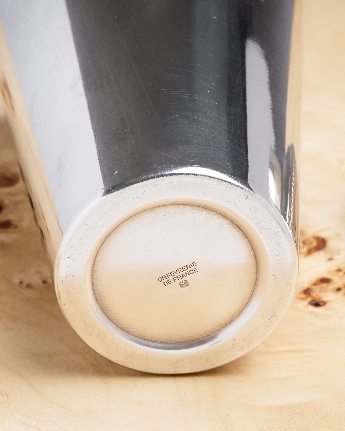 SHAKER EN MÉTAL ARGENTÉ, 1950s