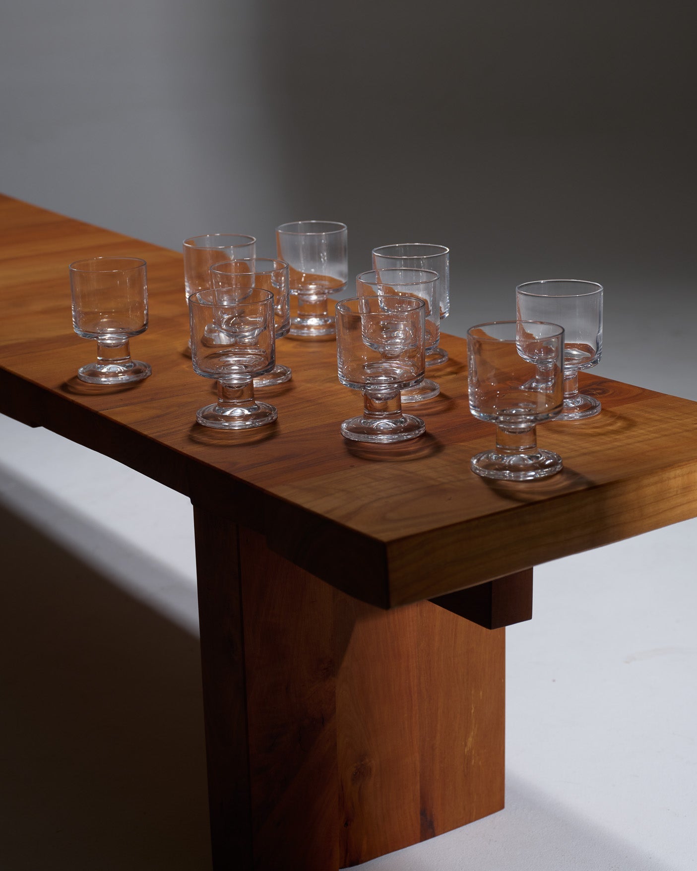 SET DE 10 VERRES À VIN EN CRISTAL, 1970s