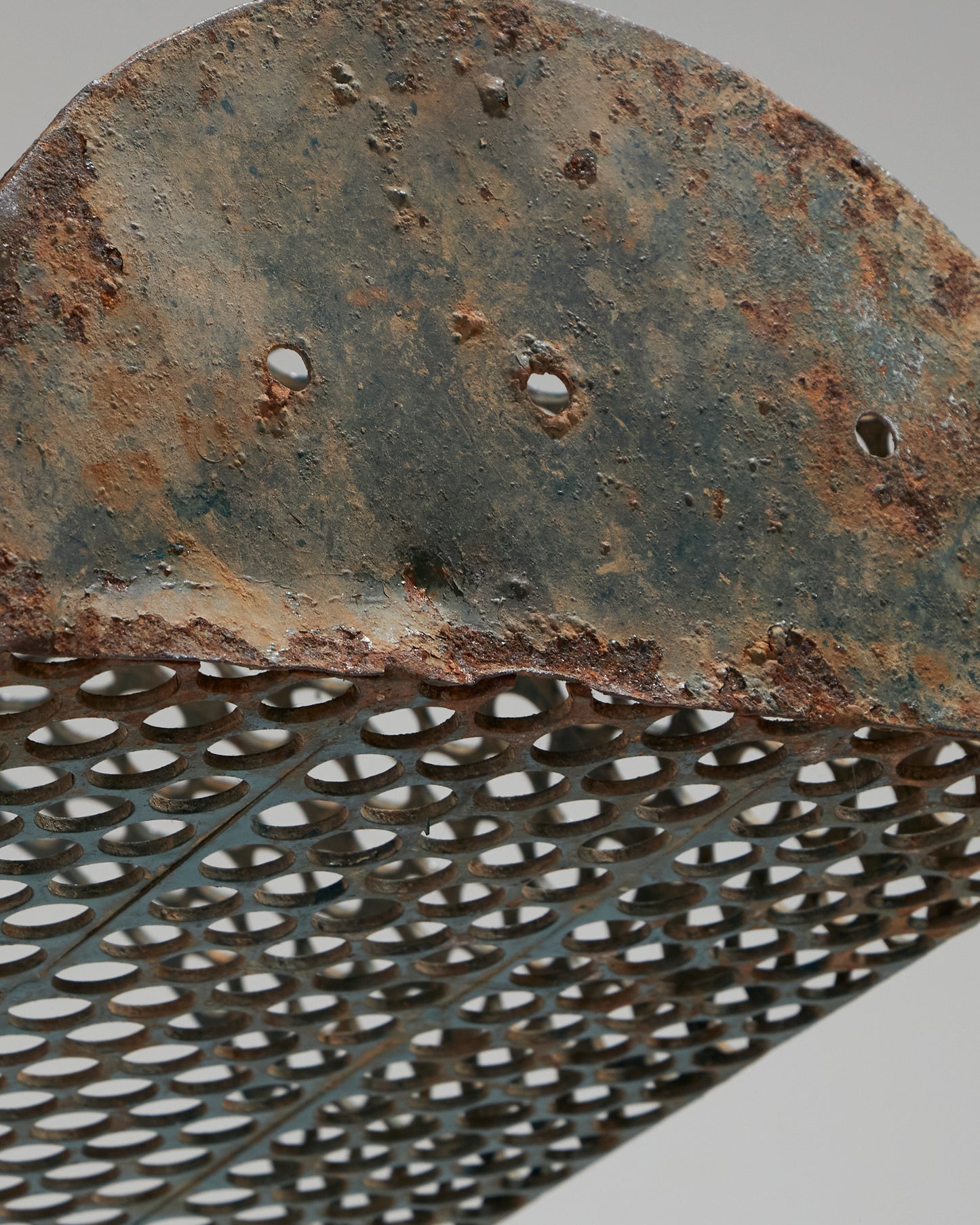 Perforated metal basket, Jean Bossu, 1940s