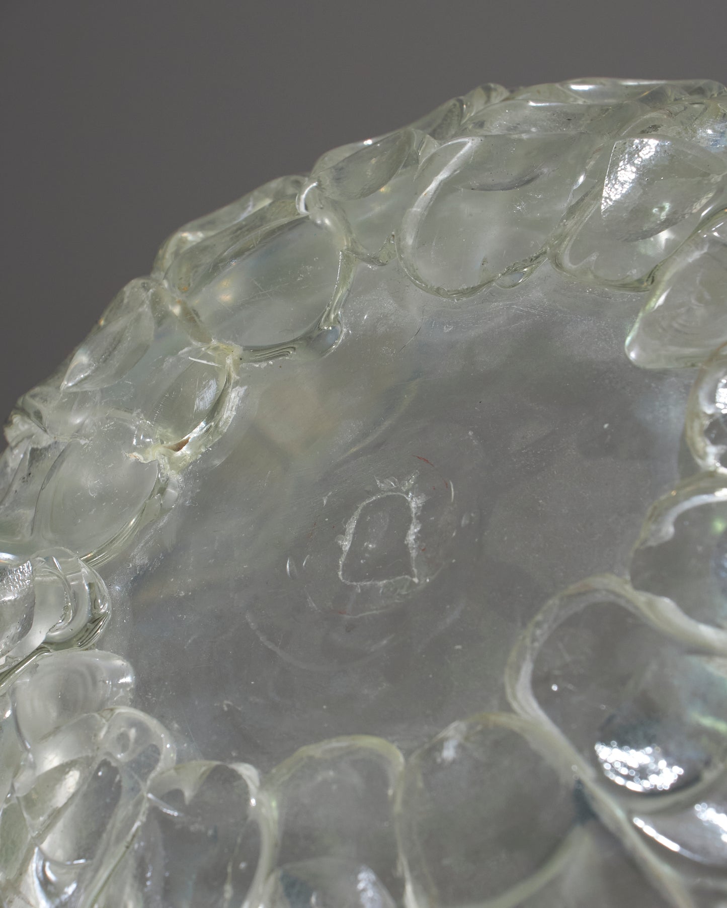 Iridescent murano glass cut, 1940s