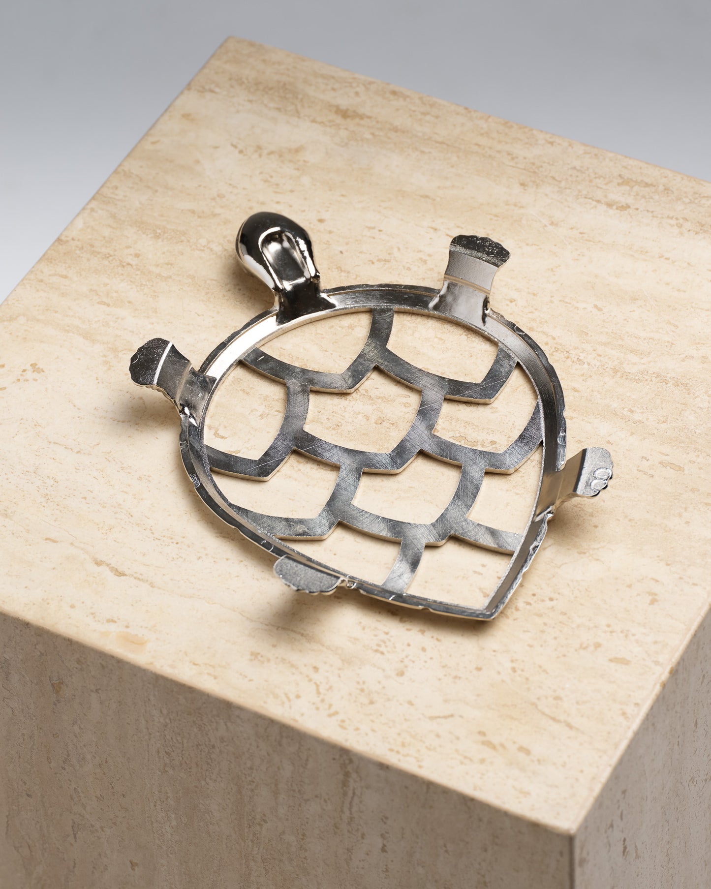 METAL TURTLE TRIVET, 1970S