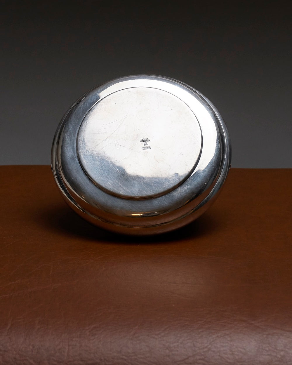 Silver-plated metal dish, Gallia, Christofle, 1940s