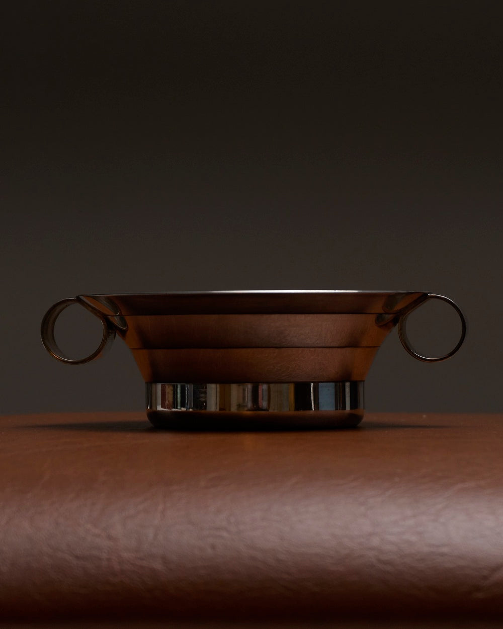 Silver-plated metal aperitif dish, Ravinet d'Enfert, 1940s