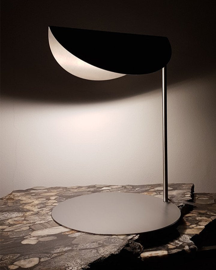 LAMPE DE BUREAU EN MÉTAL DEUX CERCLES