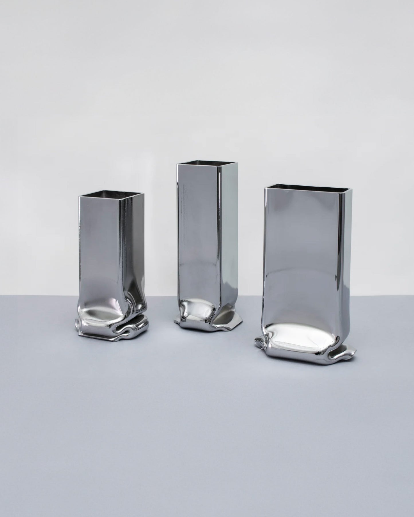 GRAND VASE CARRÉ PRESSURE CHROME