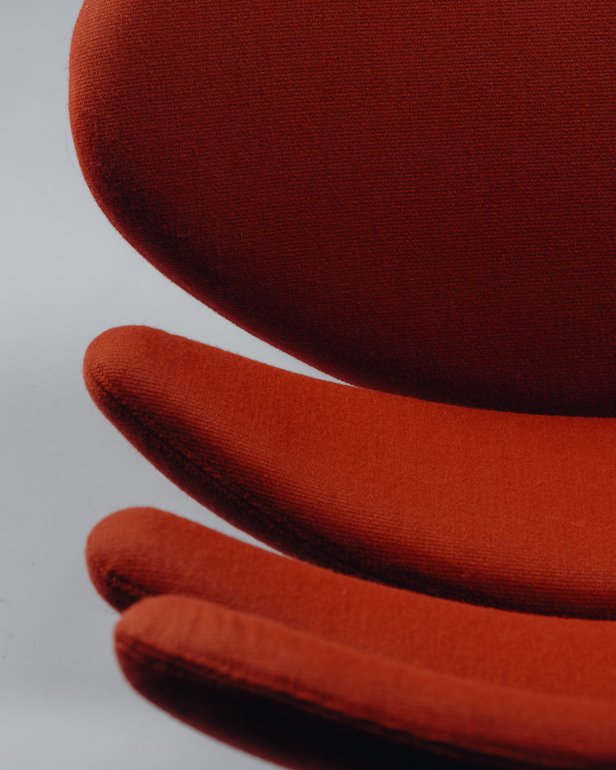 FAUTEUIL 'CORONA' EN ACIER ET TISSU, POUL VOLTHER, 1960s