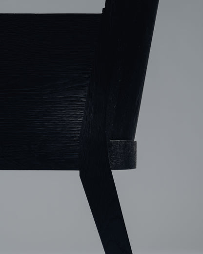 FAUTEUIL 'STALL' EN CHÊNE ET CUIR, CHRISTIAN LIAIGRE, 1990s