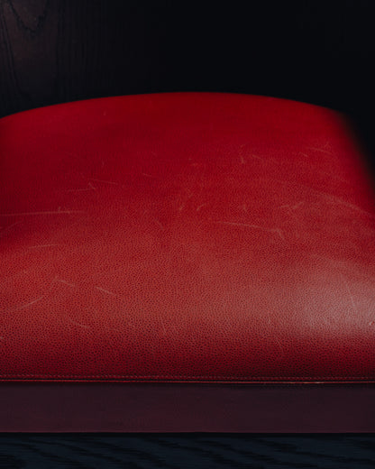 FAUTEUIL 'STALL' EN CHÊNE ET CUIR, CHRISTIAN LIAIGRE, 1990s