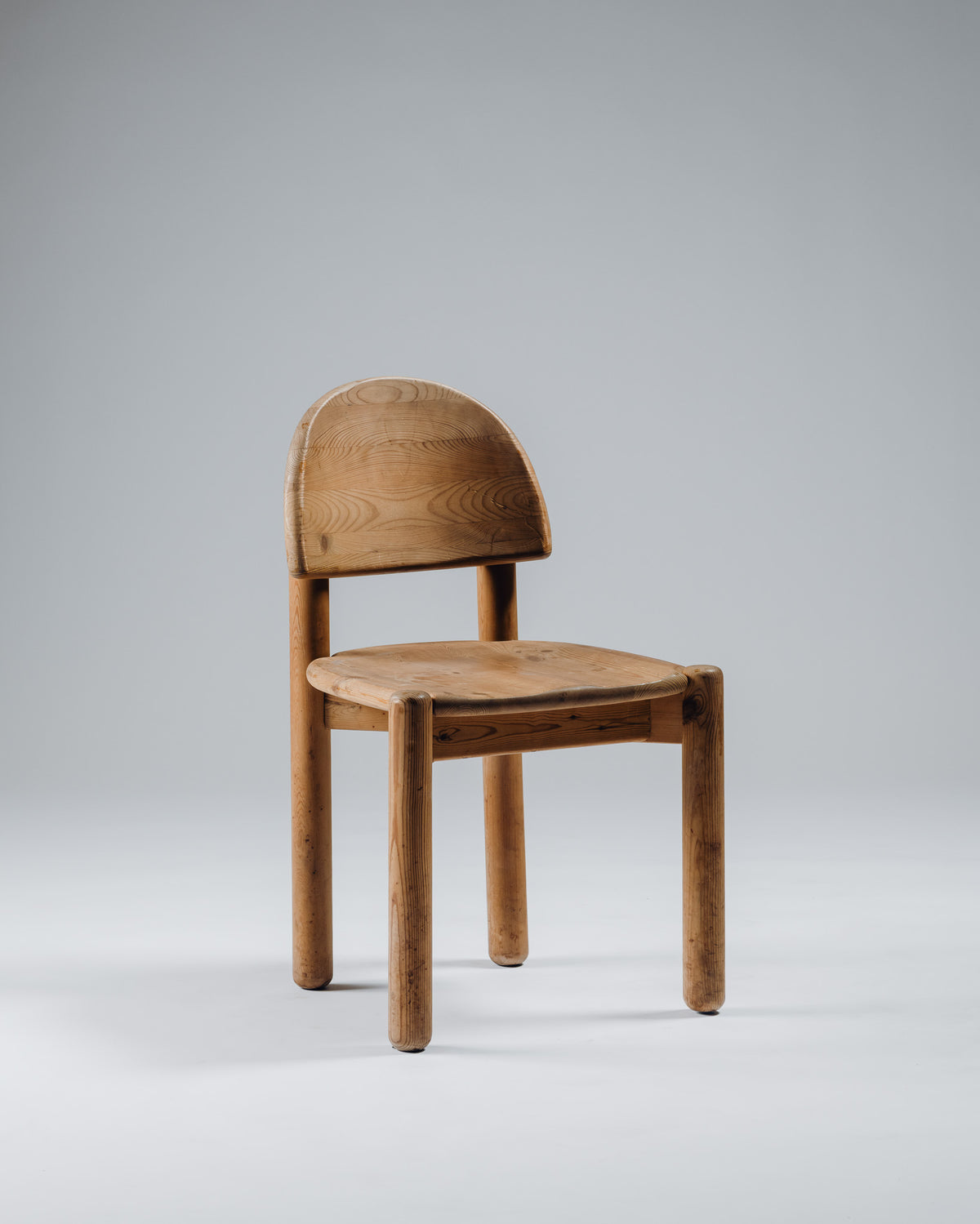 PAIRE DE CHAISES EN PIN, RAINER DAUMILLER, HIRTSHALS SAVVÆRK, 1970s