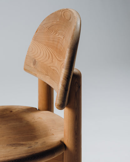 SET OF 4 PINE CHAIRS, RAINER DAUMILLER, SAVVÆRK, 1970s
