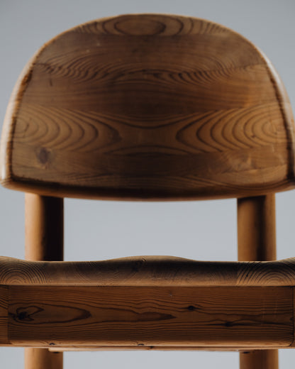SET OF 4 PINE CHAIRS, RAINER DAUMILLER, SAVVÆRK, 1970s