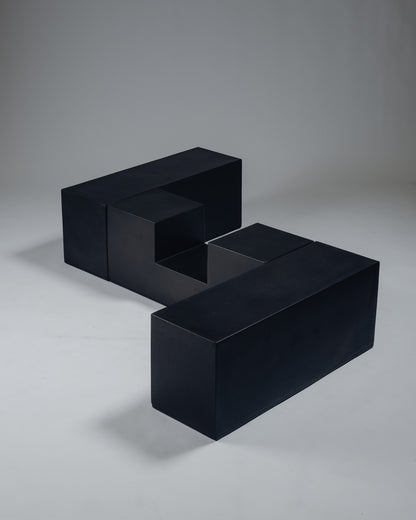 TABLE BASSE MODULABLE 'GLI SCACCHI', MARIO BELLINI, 1970s
